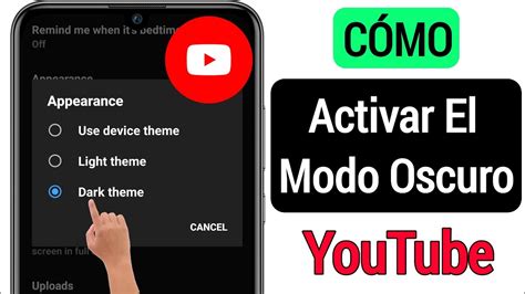 Cómo Activar El Modo Oscuro En Youtube Habilitar El Modo Oscuro De