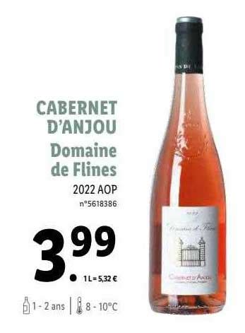 Promo Cabernet D Anjou Domaine De Flines Aop Chez Lidl Icatalogue Fr