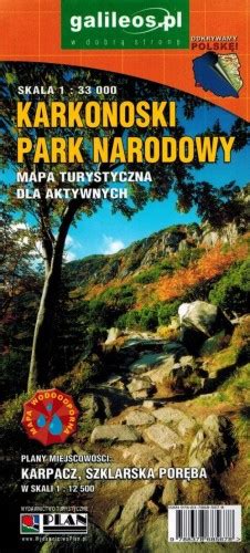 Karkonoski Park Narodowy Laminowana Mapa Sk Adana