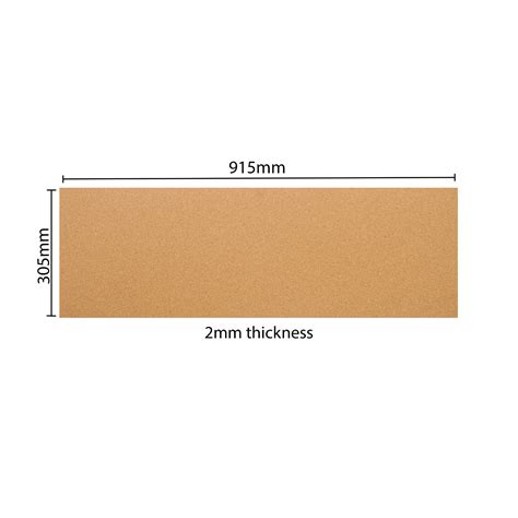 High Density Cork Roll Sheet 6 Rolls 915mm X 305mm 2 Mm Thick