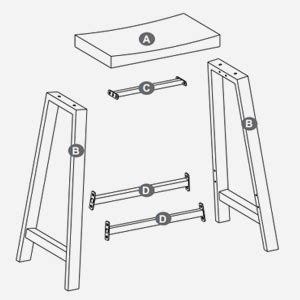 Vasagle Tabourets De Cuisine Avec Si Ge Incurv Lot De Chaises De