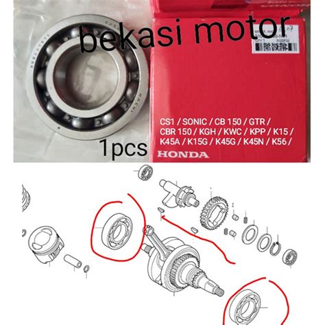 Jual Shaft Bearing Kruk As Honda Sonic Cs Cbr Cb Gtr Original