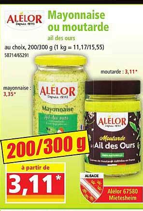 Promo Mayonnaise Ou Moutarde Al Lor Chez Norma Icatalogue Fr