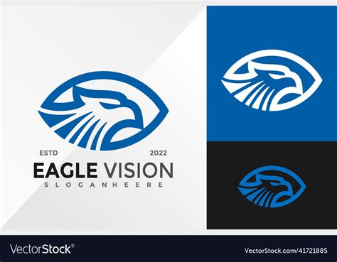 Eagle Vision Logo Design Template Royalty Free Vector Image