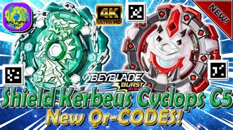 New Behemoth Cyclops C5 Shield Kerbeus K5 Qr Codes Beyblade Burst