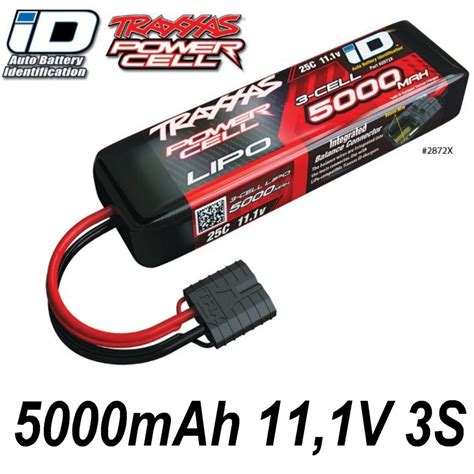 Traxxas 5000 Mah 111v 3 Zellen 25c Lipo Id Stecker Trx2872x