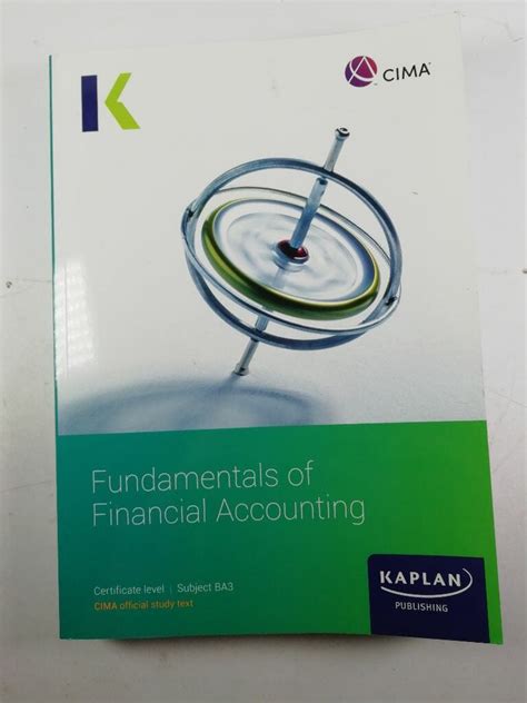 Fundamentals Of Financial Accounting Kaplan Publishing Od 249 Kč