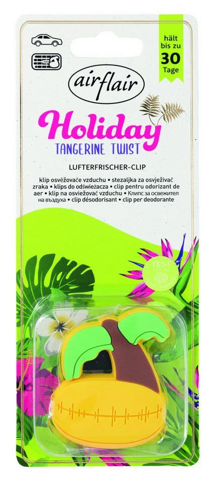 Airflair Raumduft airflair Lufterfrischer Clip Holiday Palme