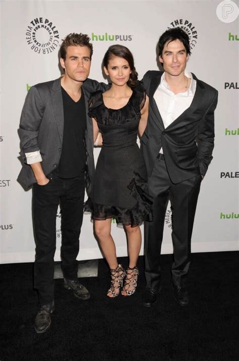 Foto Paul Wesley Nina Dobrev E Ian Somerhalder Protagonistas Da