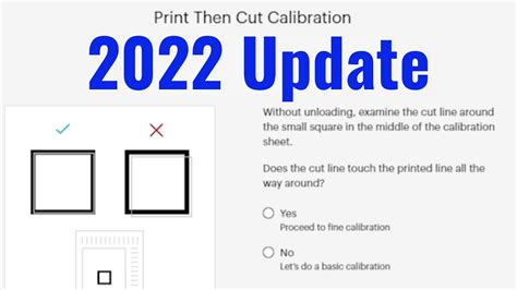 How To Do Cricut Print Then Cut Calibration Update Youtube