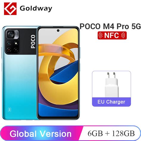 Smartphone POCO M4 Pro 5G versión Global teléfono móvil con NFC 6GB y