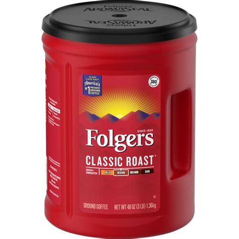 Folgers Classic Roast Ground Coffee 48 Ounce