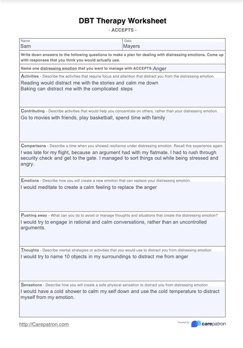 Dbt For Bpd Worksheets