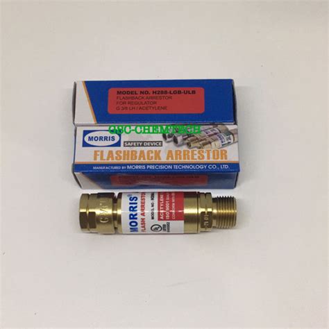 Jual Flashback Arrestor For Regulator Acetylene Morris H288 LGB ULB G3