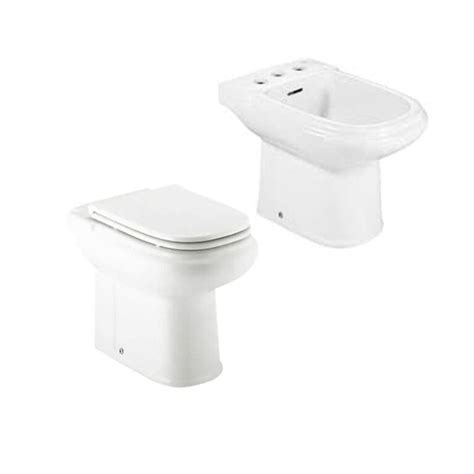 Combo Dama Inodoro Corto Asiento Bidet Accesaniga