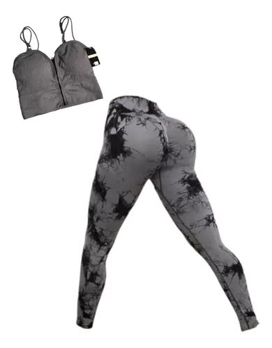 Conjunto Legging Levanta Bum Bum M Rmore E Top Z Per C Bojo