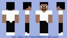 Black and White Steve Minecraft Skin