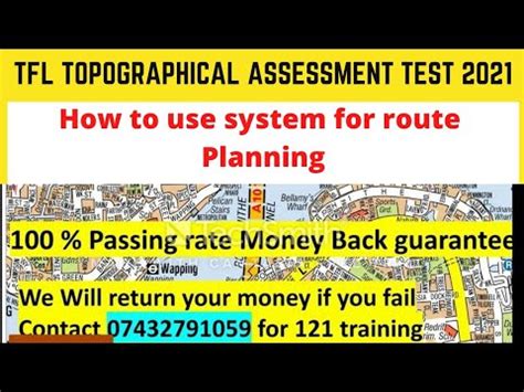 Tfl Topographical Assessment Test How To Use System For Route