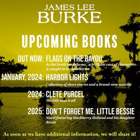 Upcoming Books | James Lee Burke