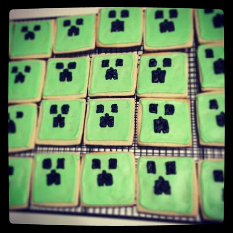 Minecraft Creeper Cookies