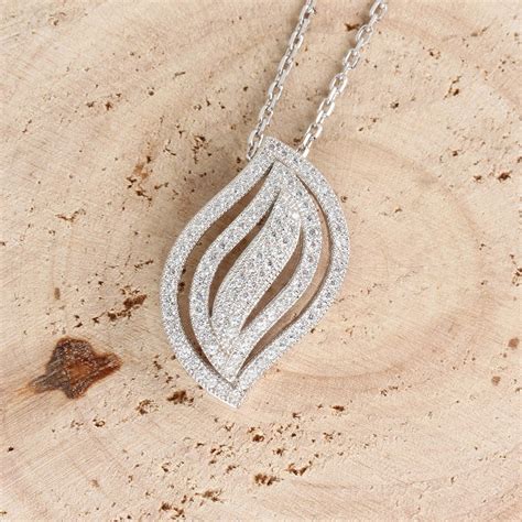 925 Sterling Silver Rhodium Plated Symbol Pendant Set With Etsy UK