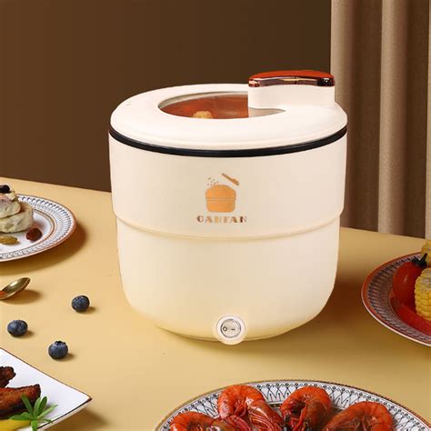 IUYT Mini Rice Cooker Electric Hot Pot Portable Mini Ramen Pot For Steaming Stir Frying