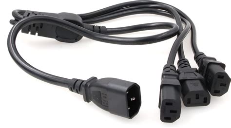 Eonvic Iec C Male To X C Female Y Splitter Power Cable Ft