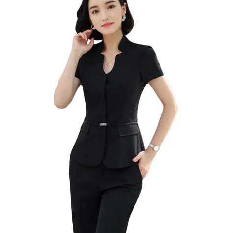 Buy 2018 Summer Two Piece Set Slim Female Business