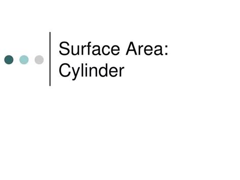 Ppt Surface Area Cylinder Powerpoint Presentation Free Download