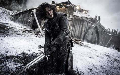 Jon Snow In Action Hd Wallpaper From Game Of Thrones