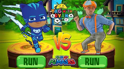 Tag With Pj Masks Catboy Vs Blippi World Adventures Run Gameplay