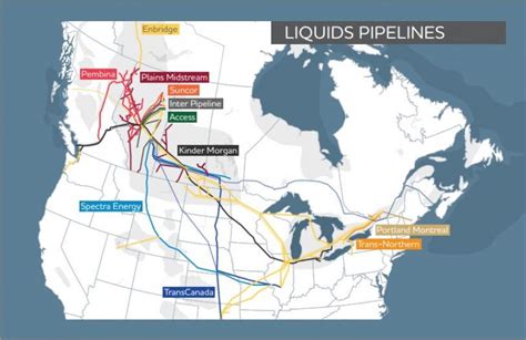 Canadian Oil And Natural Gas Liquids Pipeline Map Faze