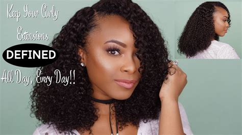 How To Maintain And Define Kinky Curly Hair Extensions Her Given Hair