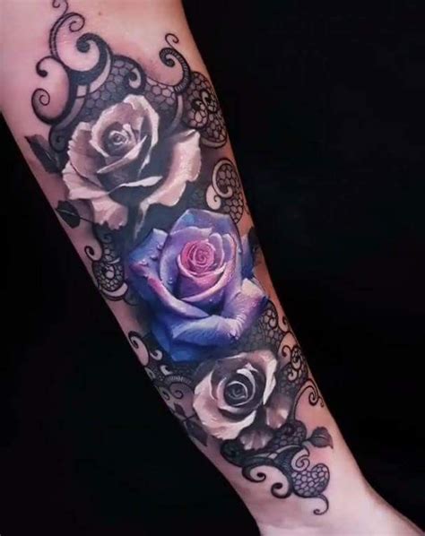 Pin By Jennifer Clark On Tattoo Ideas Purple Tattoos Lace Tattoo