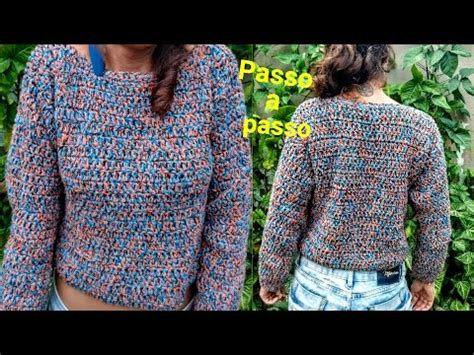 Blusa De Frio Em Croch Passo A Passo Super F Cil De Fazer Ideal