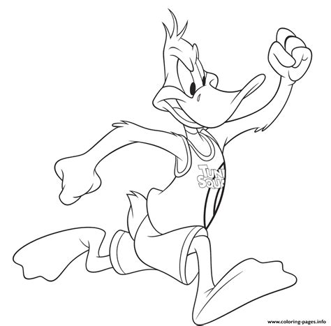 Daffy Duck From Looney Tunes Coloring Pages Free Printable Coloring