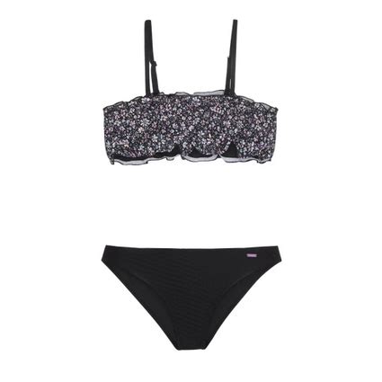 Bikini Protest Lara Jr Smocked True Black Mädchen Strandtuchshop