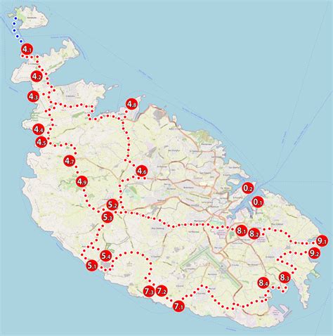 Malta atrakcje mapa plan zwiedzania wycieczki najpiękniejsze