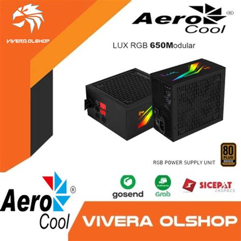 Jual Aerocool LUX RGB 650M Modular Power Supply PSU 650W 80 Kota