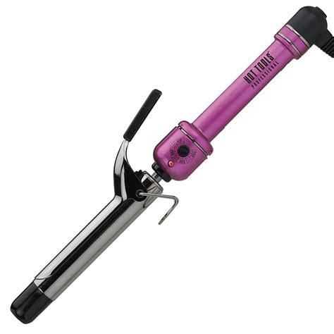 HOT TOOLS Professional Pink Titanium Curling Iron Wand 1 Inch For Perfect Curls And Waves