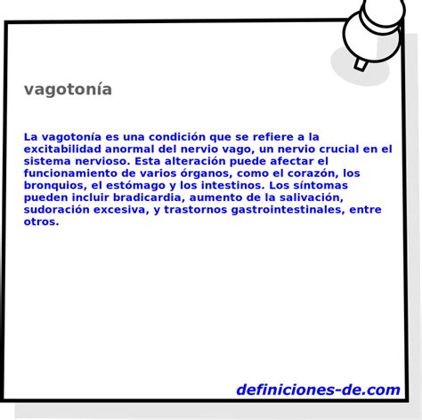 Significado De Vagotonía