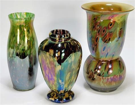 3 Kralik Iridescent Bohemian Art Glass Vases Sold At Auction On 15th February Bidsquare