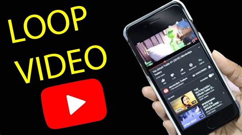 How To Turn On Loop Video On Youtube App On Mobile Loop Yt Videos Or