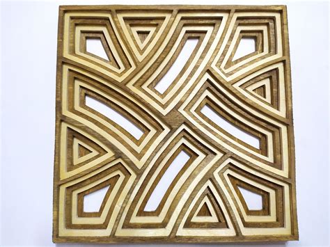 C 012 Modern Layered Ornament Scroll Saw Pattern Pdf Dxf  Cdr