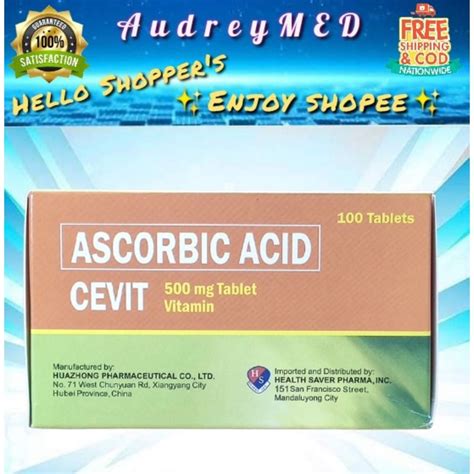 Cevit Ascorbic Acid Tablets Shopee Philippines