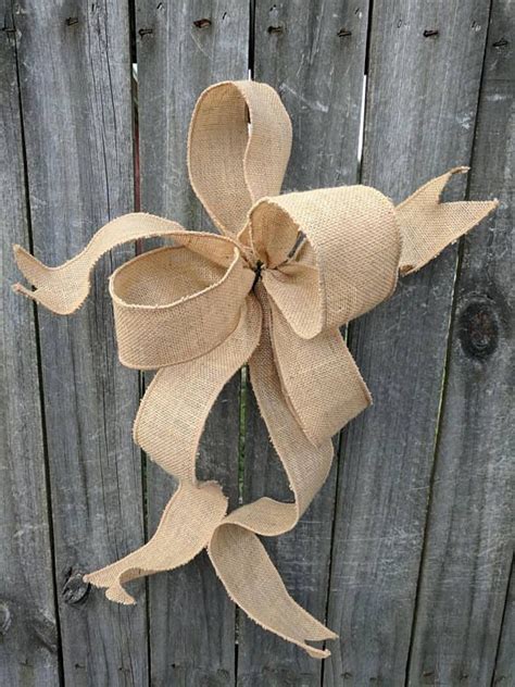 Burlap Bow Wreath Bow Bow For Spring Summer Fall Material Wreaths