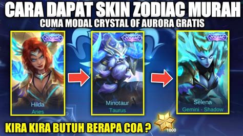 Work Cara Mendapat Skin Zodiac Murah Modal Coa Gratisan Event