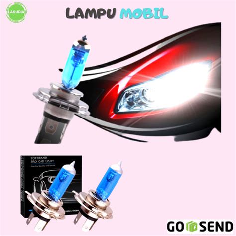 Jual Lampu Mobil SUPER PUTIH TERANG Halogen H4 4000K 35 35W 1 PCS