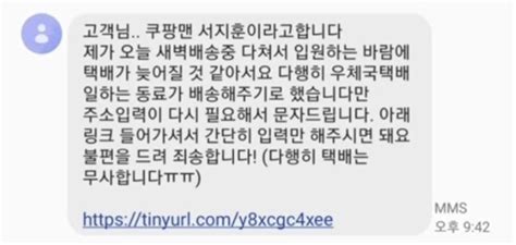 추석 택배·국민지원금 사칭 가짜 문자메시지 급증