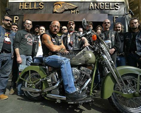 Sonny Barger Oakland Hells Angels Founder With Others 8x10 Etsy